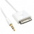 LIONX 30-Pin for Touch/iPhone IP ad Dock to 3.5mm Mini Jack Auxiliary Connector Cable 20cm White (20 cm, White)
