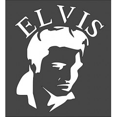 1- 5x6 inch Custom Cut Stencil, (ND-68) Elvis Arts and Crafts Scrapbooking Painting on The Wall Wood Glass