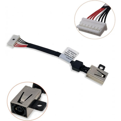 DC Power Jack Cable Replacement for XPS 15 9550 9560 9570 P56F Precision 5510 Series 64TM0 064TM0 AAM00 DC30100X300 DC30100X200 LIONX