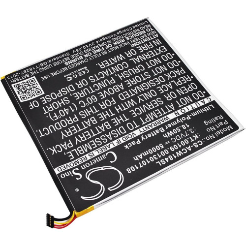 Cameron Sino 5000mAh / 18.50Wh Replacement Battery for Acer Iconia A1-840FHD-10G2